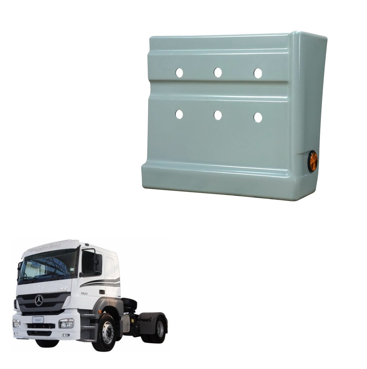 Paralama Cabine Traseiro Mercedes-Benz Axor, 1938S, 1944S Cabine Dupla Lado Direito - 9418811601