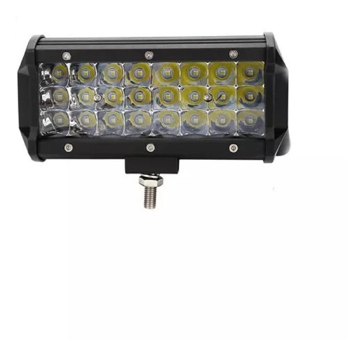 Farol Auxiliar Retangular LED Branco (24 LEDs) 70W - Bi-Volt 16 Centimetros