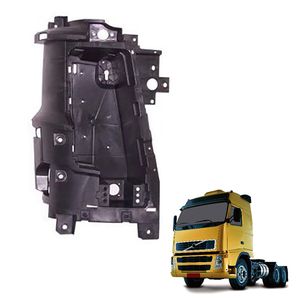 Carcaça Farol Caminhão Volvo FH 2005 a 2009 Lado Esquerdo - 20827042