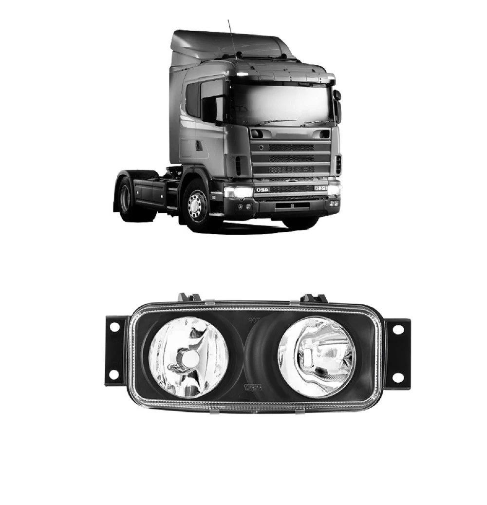Farol Auxiliar Caminhão Scania Série 4 Lado Direito (Com Soquete) - 1358831