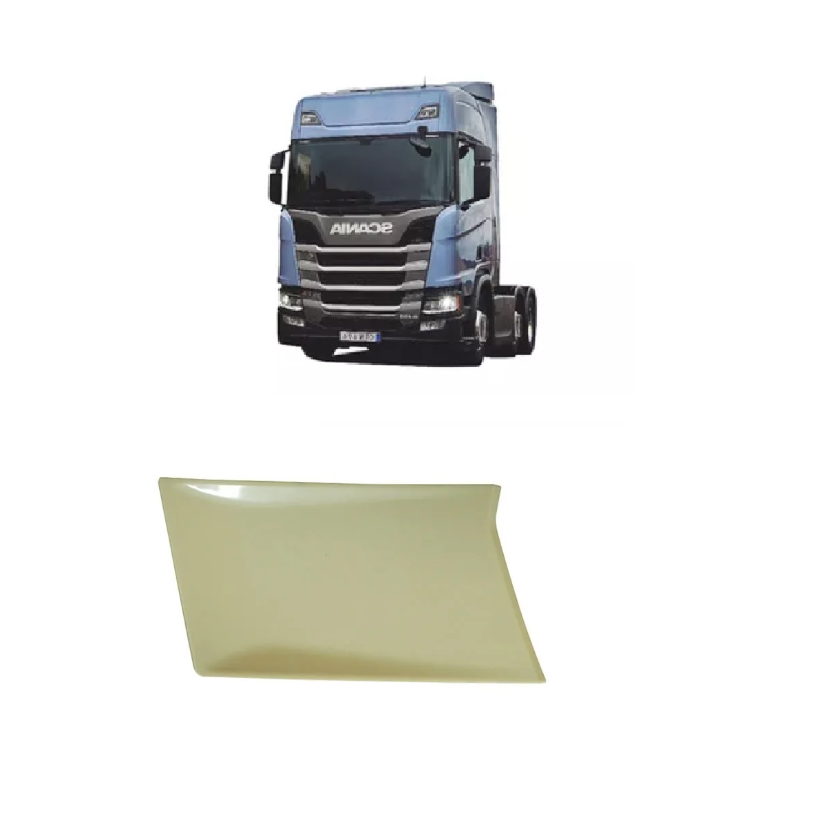 Tampa Grade Superior Caminhão Scania Série 7 (Vão Inferior) Lado Direito - 2324349