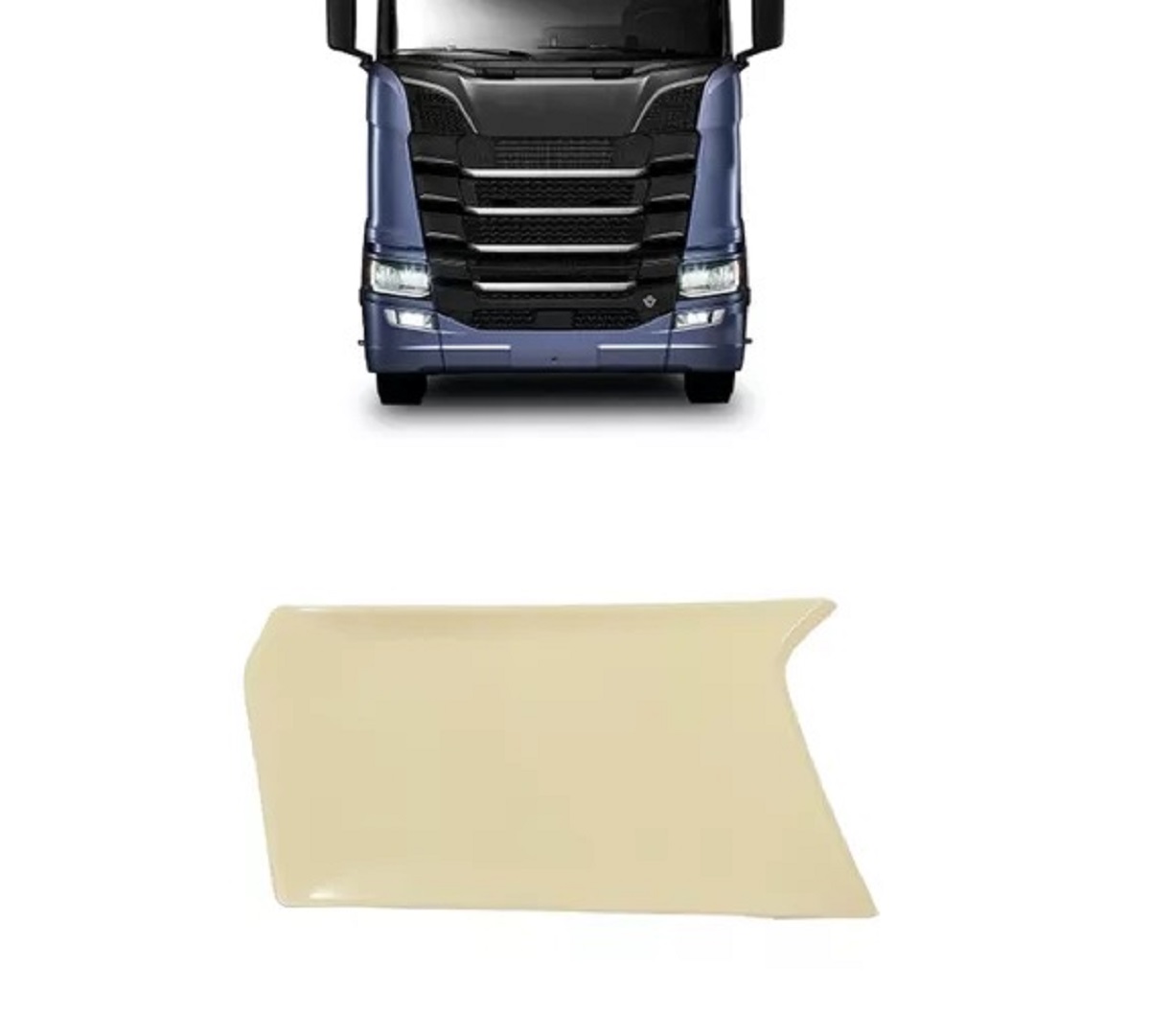 Tampa Grade Superior Caminhão Scania Série 7 Cabine G (Vão superior) Lado Esquerdo - 2507857