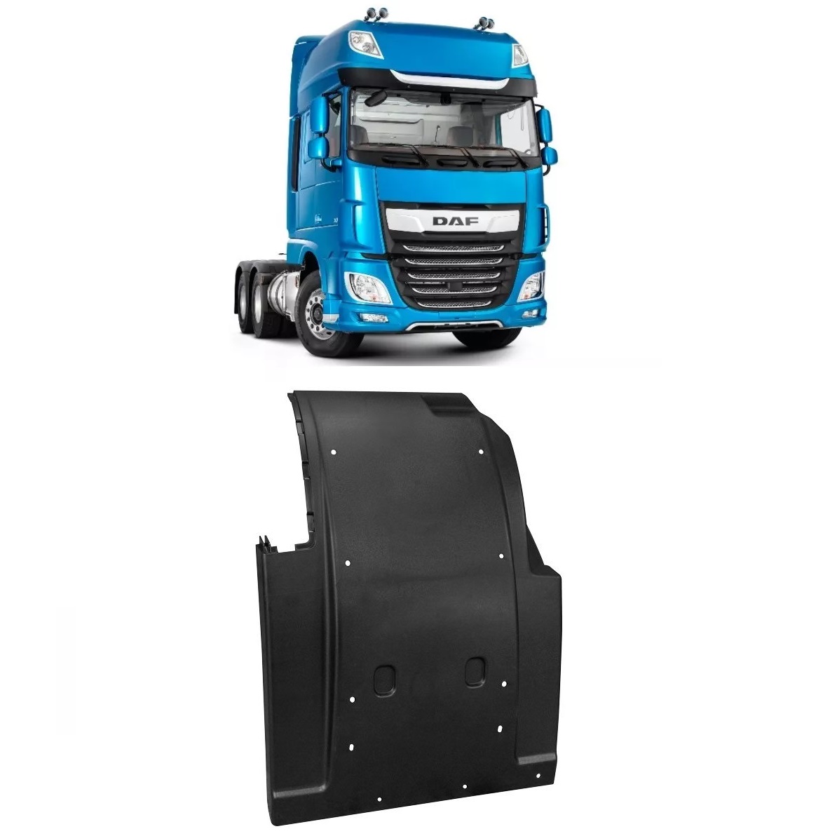 Paralama Cabine Caminhão DAF XF Após 2021 Traseiro Lado Esquerdo - 1997083