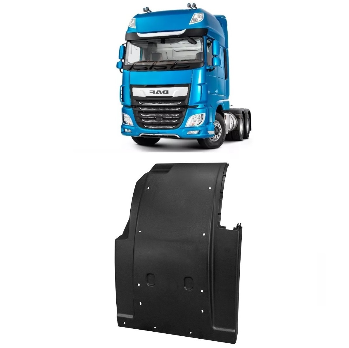 Paralama Cabine Caminhão DAF XF Após 2021 Traseiro Lado Direito - 1997084
