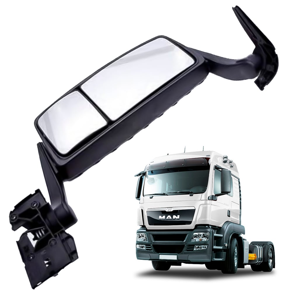 Retrovisor Volkswagen Meteor, MAN TGX com Desembaçador Lado Direito - 81637306559