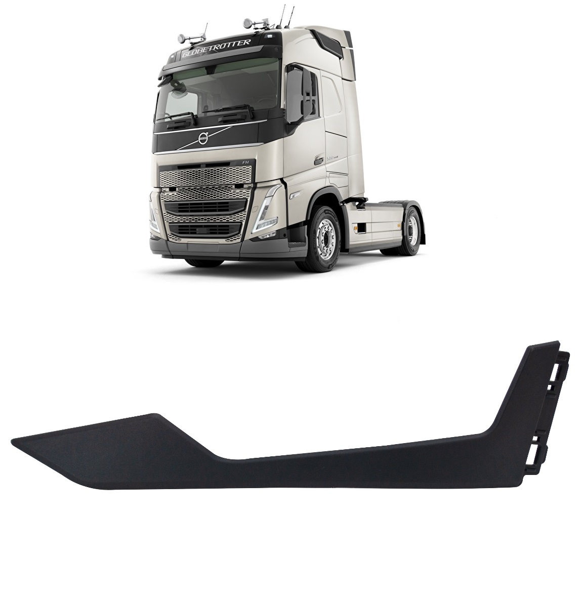 Acabamento Farol Auxiliar Caminhão Volvo FH Após 2021 Lado Direito - 84433600