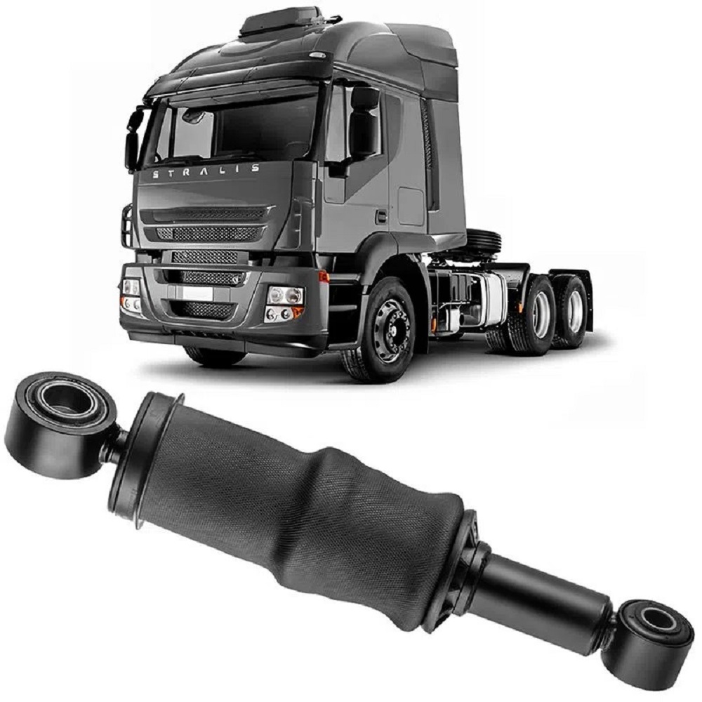 Bolsa Suspensão Cabine Caminhão Iveco Stralis Dianteiro (Com amortecedor) - 504080540