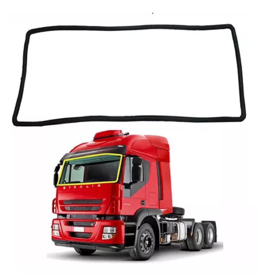 Borracha (Guarnição) Parabrisa Caminhão Iveco Tector - 8143852