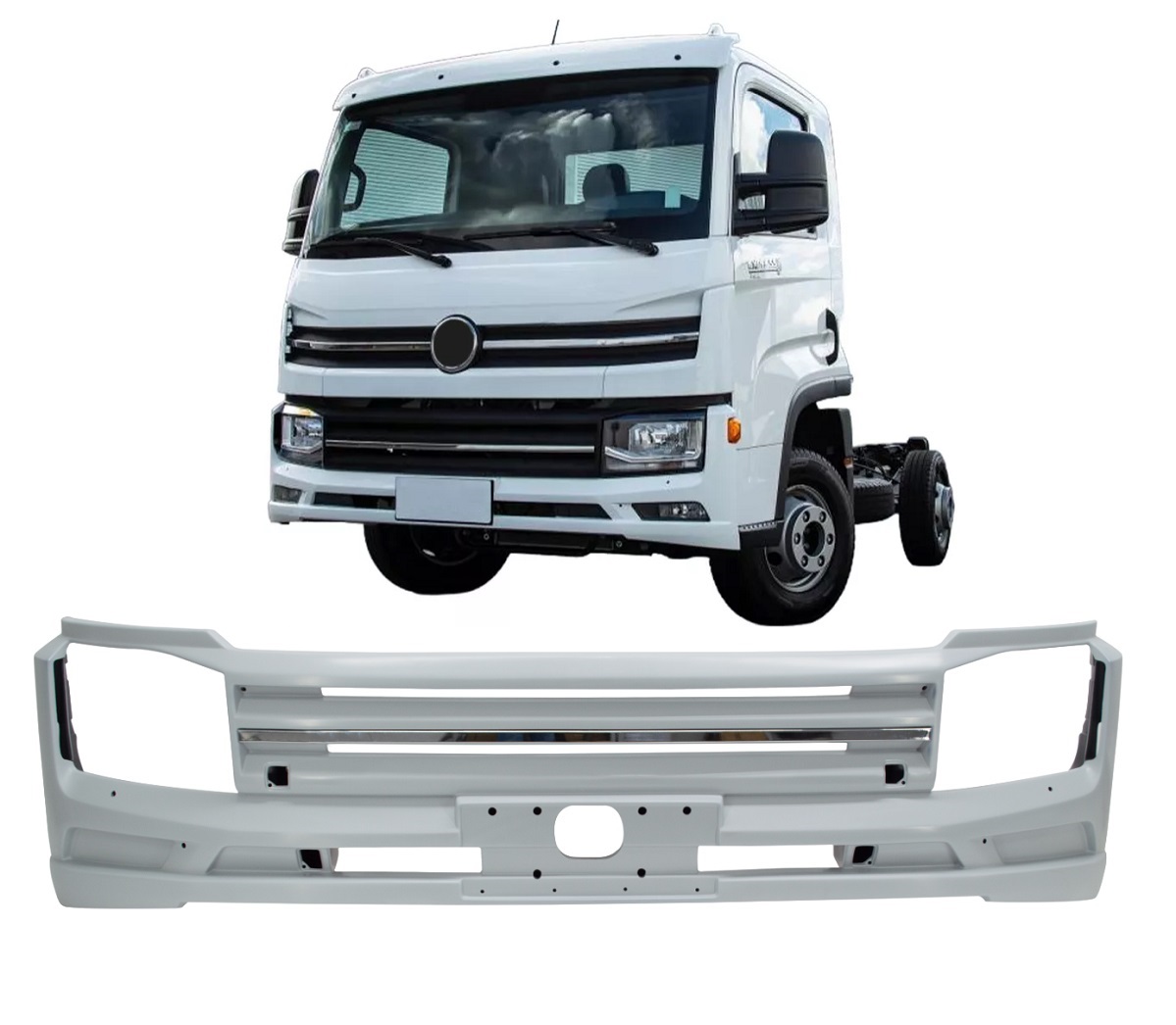 Parachoque Dianteiro Caminhão Volkswagen 9.170 Delivery Após 2017 (Sem Abertura) - 23B807071A