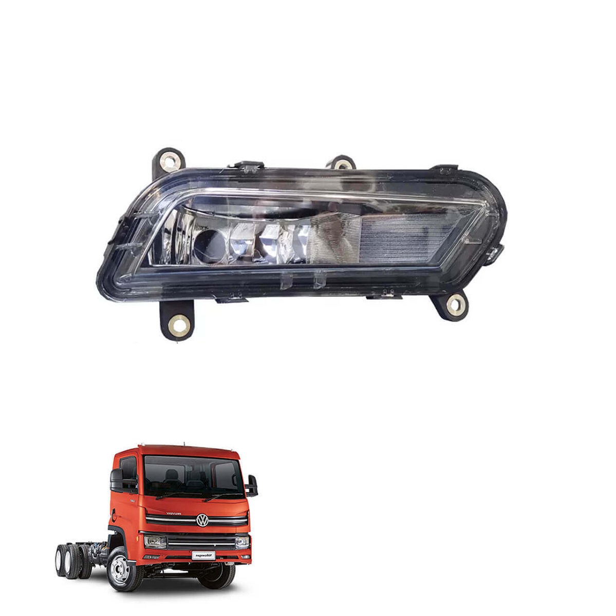 Farol Auxiliar Caminhão Volkswagen, Delivery após 2017 Lado Esquerdo - 23B941205A