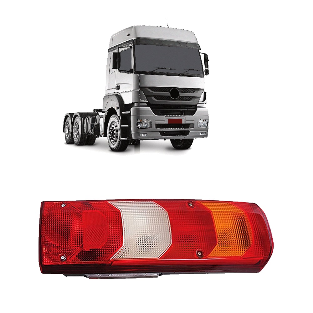 Lanterna Traseira Mercedes-Benz 2644 Axor, Actros Lado Direito - Encaixe Original Soquete - Com Vigia