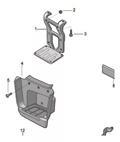 Reforço do Suporte do Estribo Caminhão Volkswagen Delivery após 2018