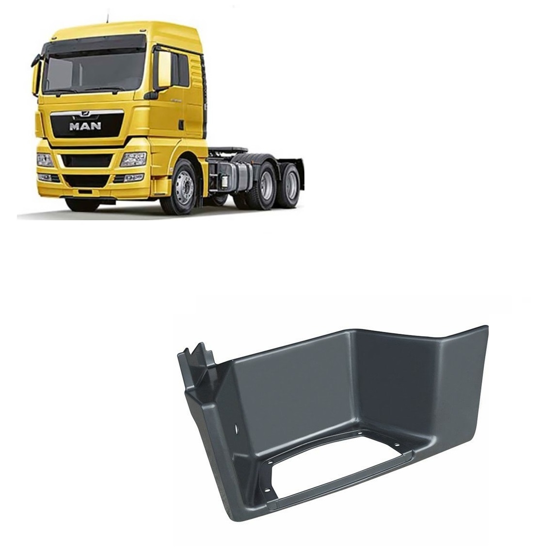 Estribo Caminhão Volkswagen Meteor, MAN TGX Lado Esquerdo - 2V5802645/8161510033