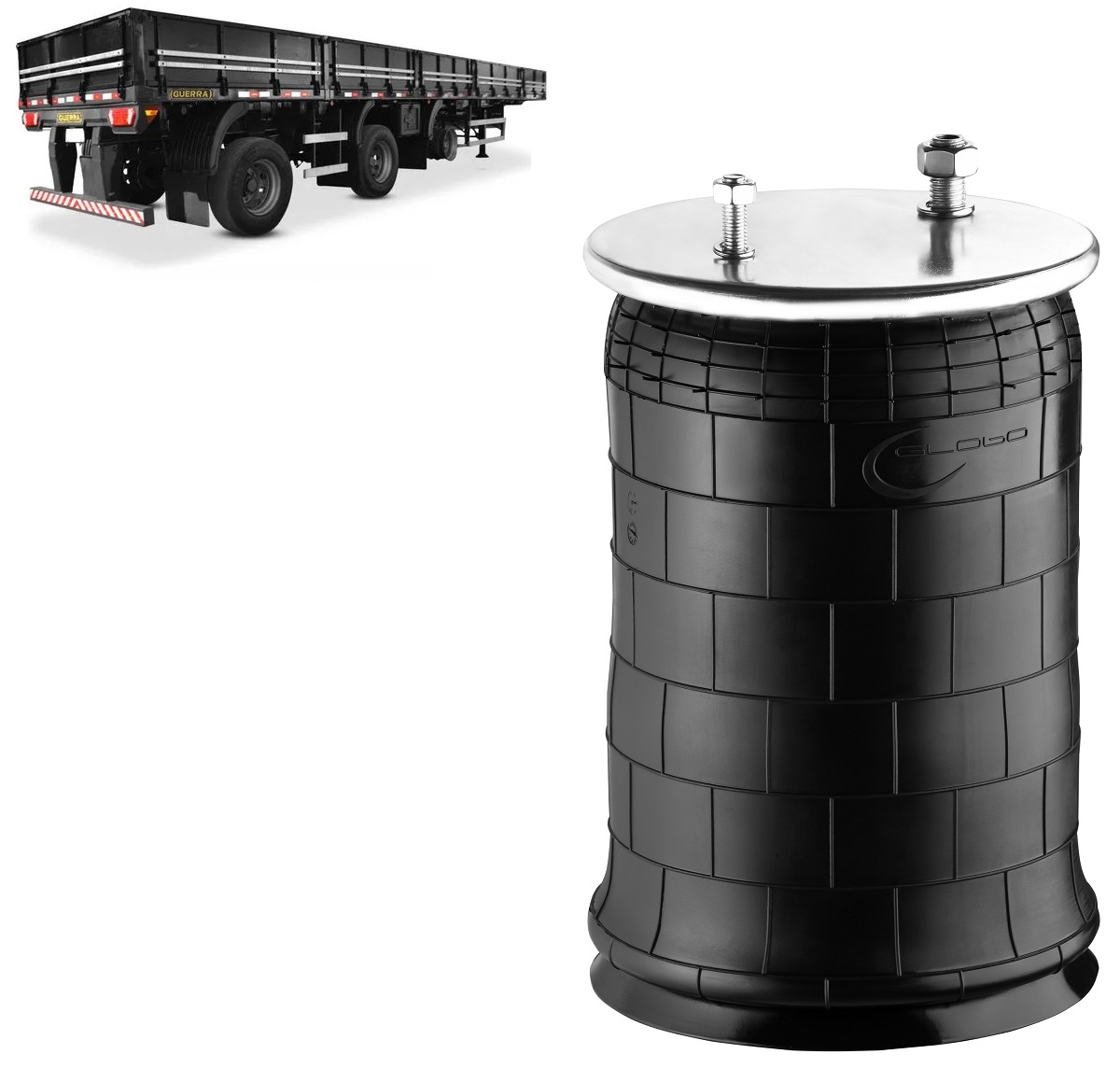 Mola Suspensão Carreta Guerra Após 2007 Com Base - 500200428005