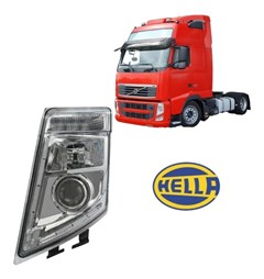 Farol Principal Caminhão Volvo FH 2010 até 2015 LED Lado Esquerdo - 21035638