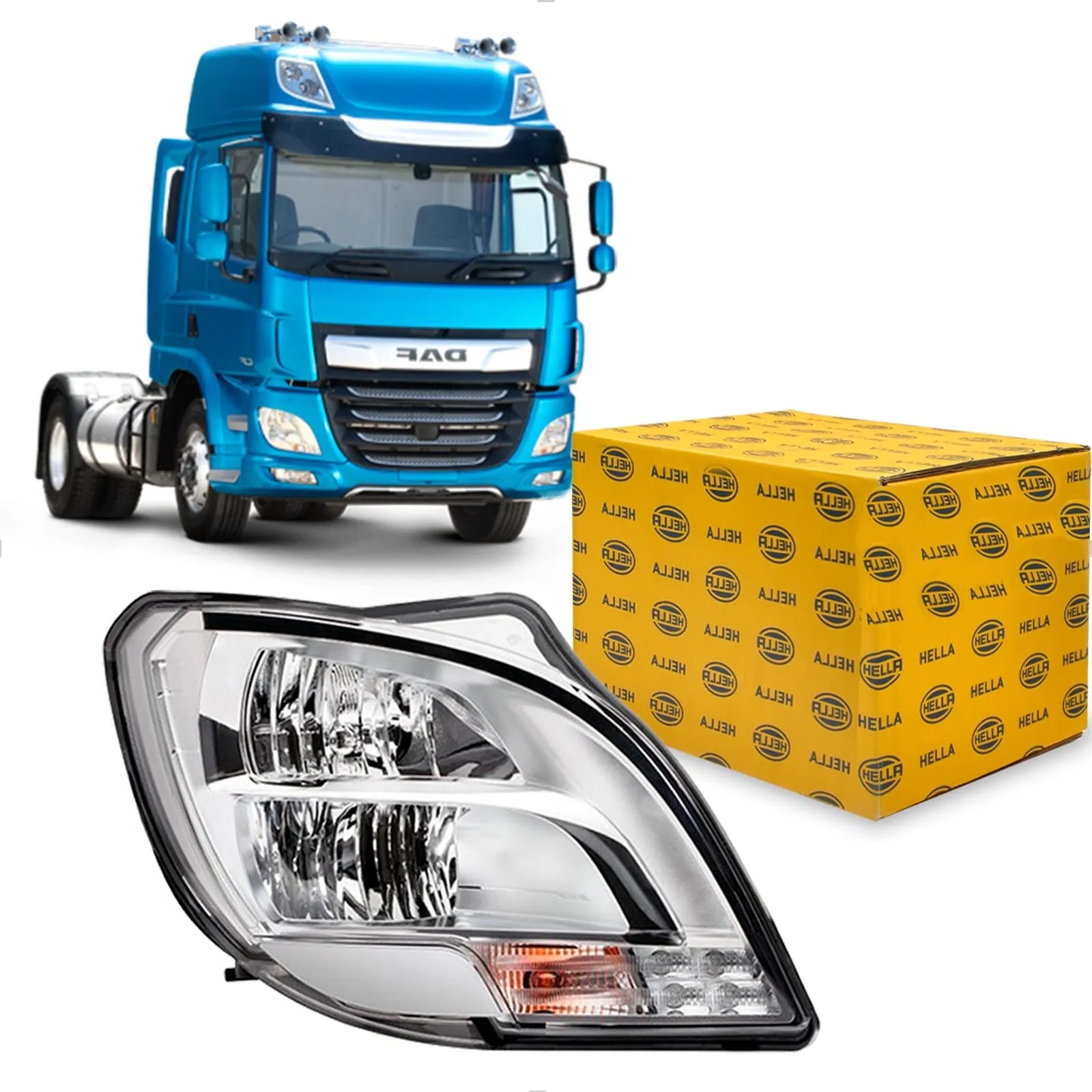 Farol Principal Caminhão DAF XF Após 2021 Lado Direito - 1835875