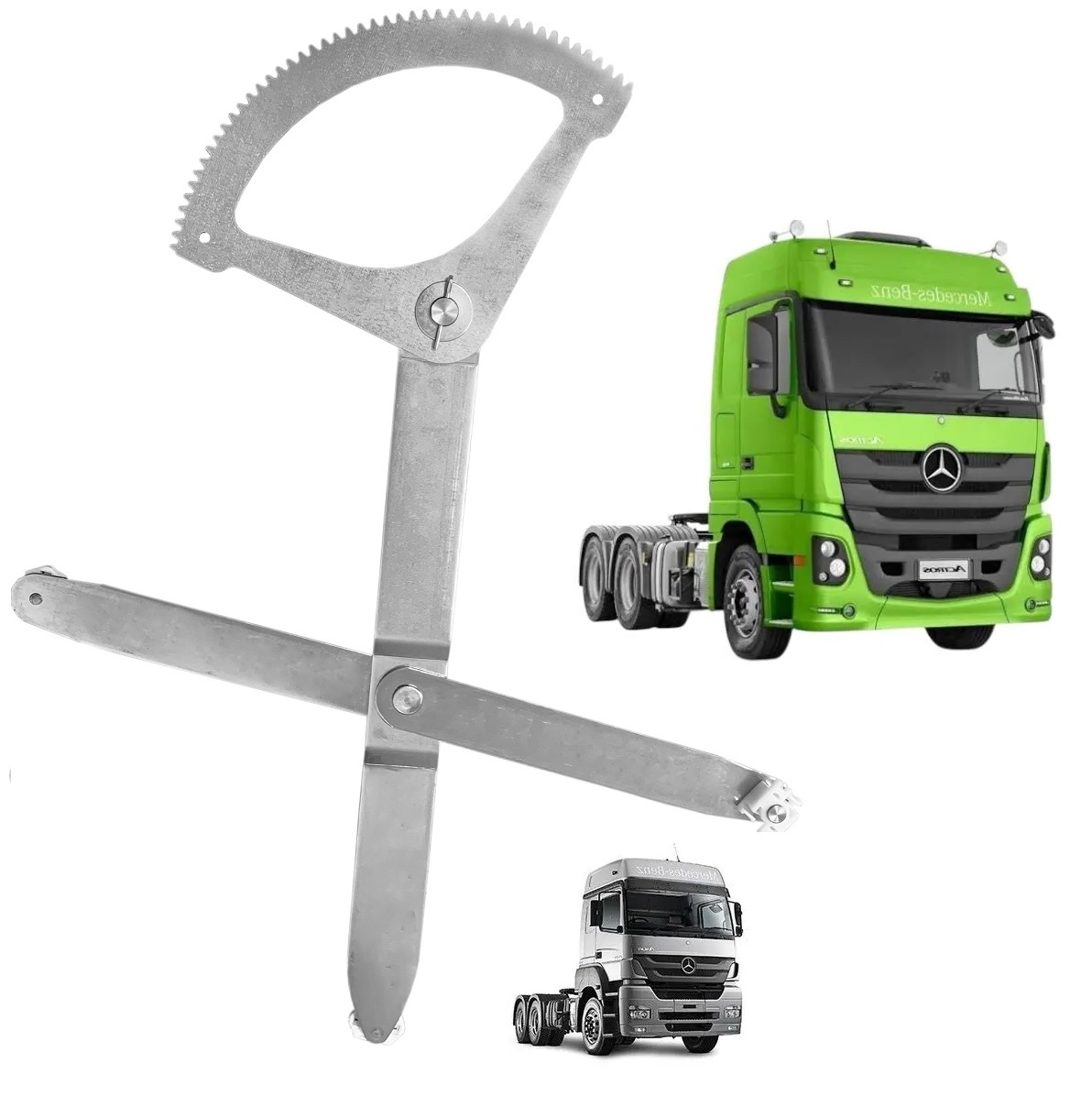 Maquina Vidro Caminhão Mercedes-Benz Actros, Axor 2009 até 2020 Sem Motor Lado Esquerdo - 0007200079