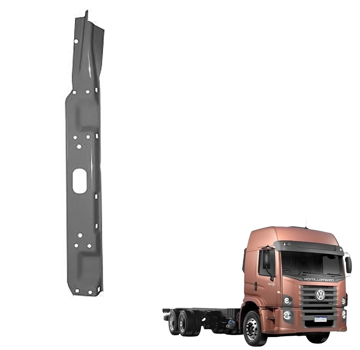 Reforço Coluna Porta Caminhão Volkswagen Constellation Lado Esquerdo - 2R2809231