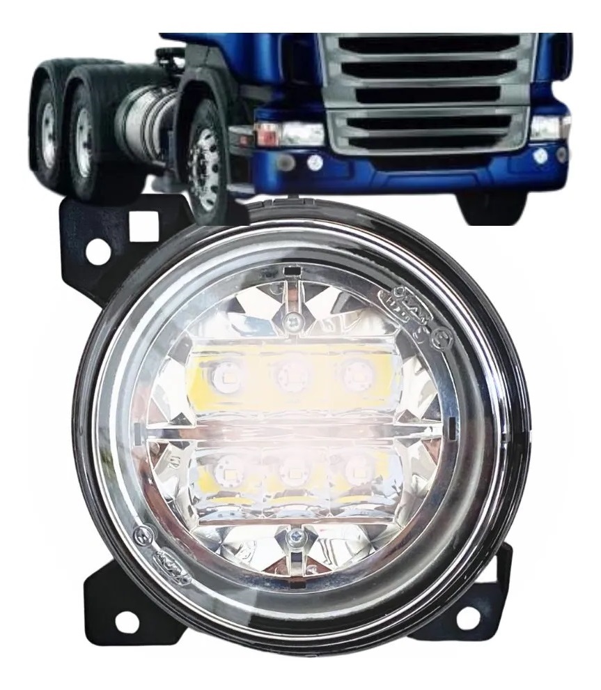 Farol Auxiliar LED Caminhão Scania Série 5, Série 6, Highline, Streamline Interno Lado Direito - 5783438412