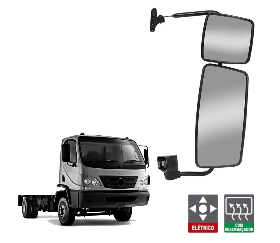Retrovisor Caminhão Meredes-Benz Accelo Após 2023 Com Desembaçador e Regulagem Elétrica Lado Esquerdo - A9798107716