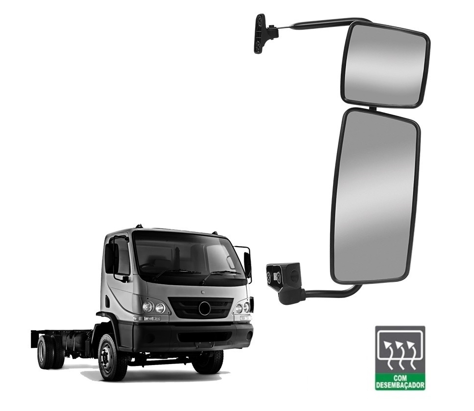 Retrovisor Caminhão Meredes-Benz Accelo Após 2023 Com Regulagem Elétrica Lado Esquerdo - A9798107716