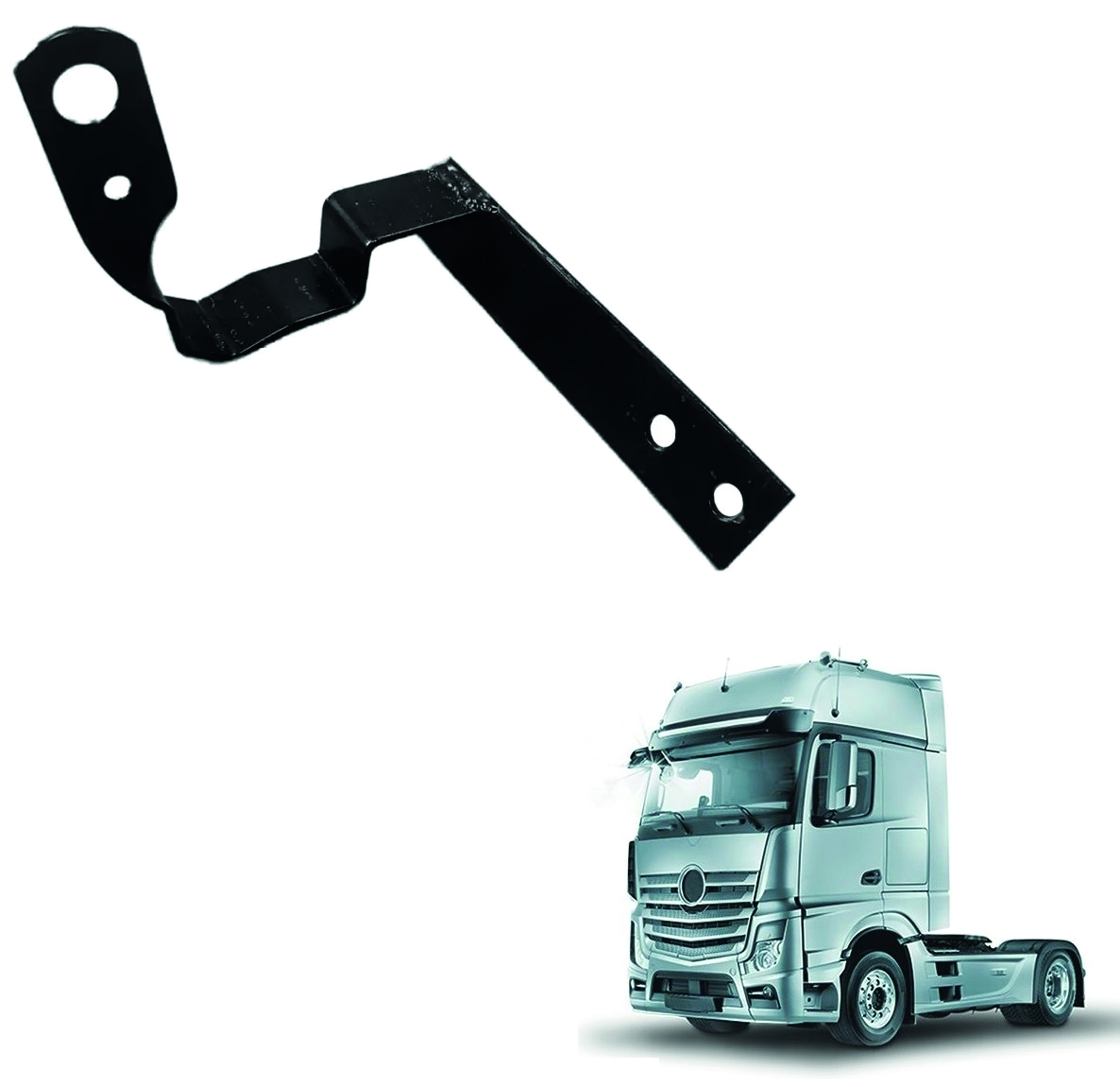 Suporte Antena PX Caminhão Mercedes-Benz Actros Após 2021 Lado Direito - SP1136D