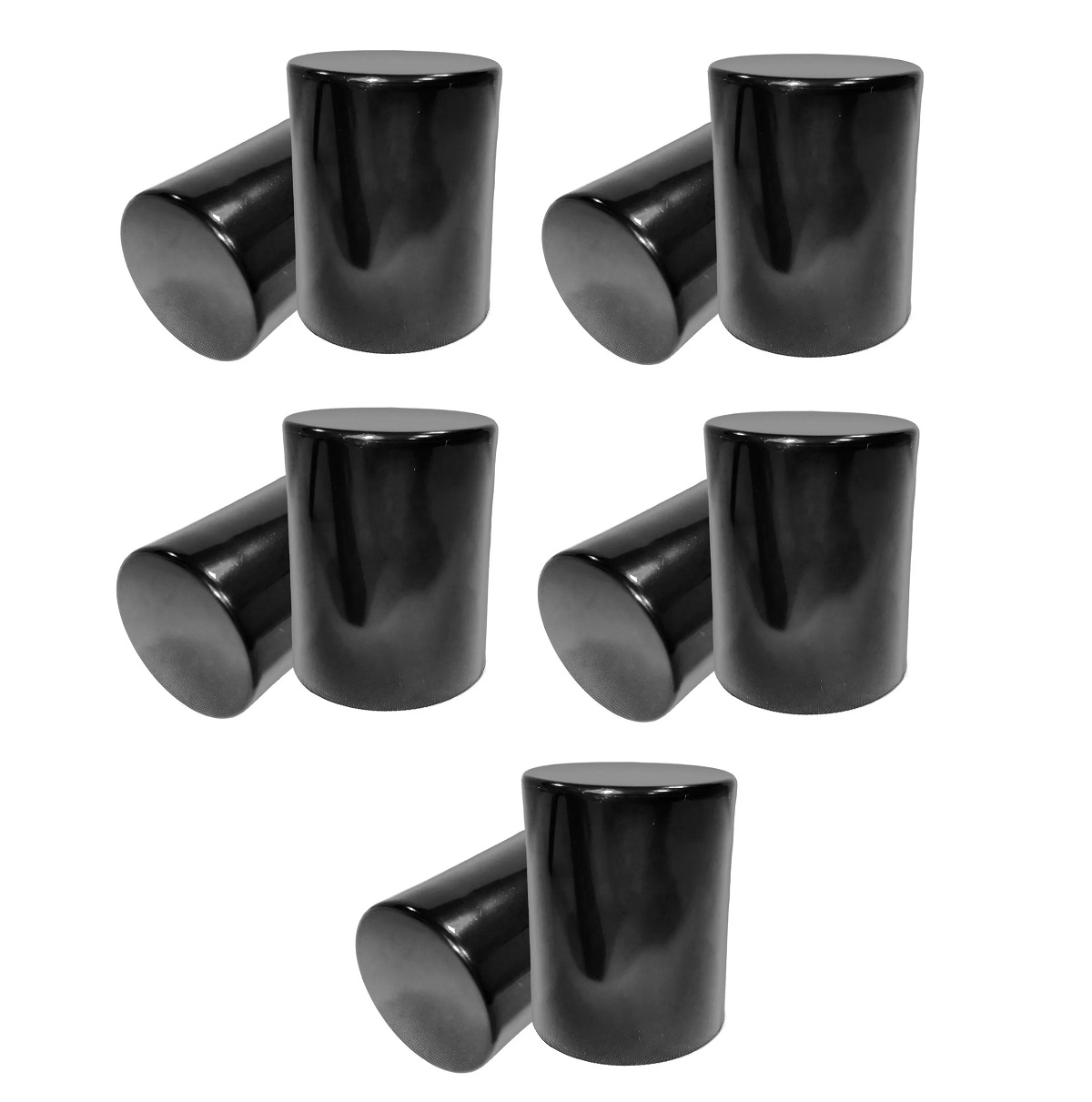 Kit 10 Capa Porca Cromada Black Boliviana - 32mm e 33mm