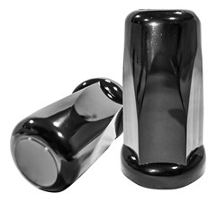 Kit 10 Capa Porca Cromada Black Boliviana - 32mm e 33mm