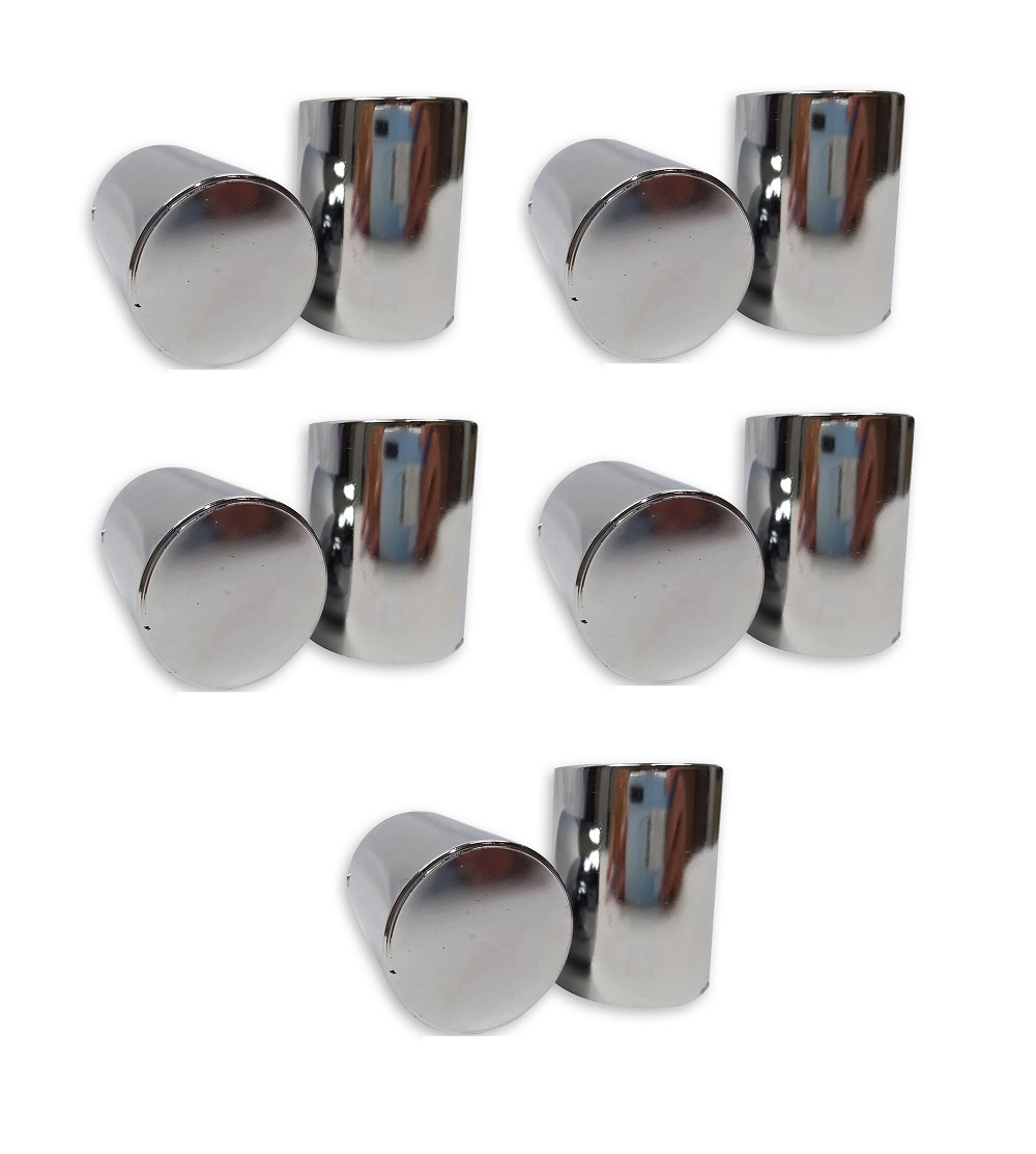 Kit 10 Capa Porca Cromada Boliviana - 27mm