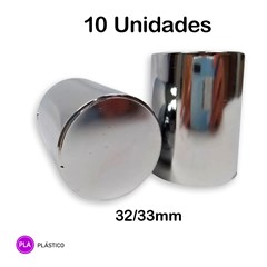 Kit 10 Capa Porca Cromada Boliviana - 27mm