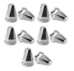 Kit 10 Capa Porca Cromada Diamante - 32/33mm