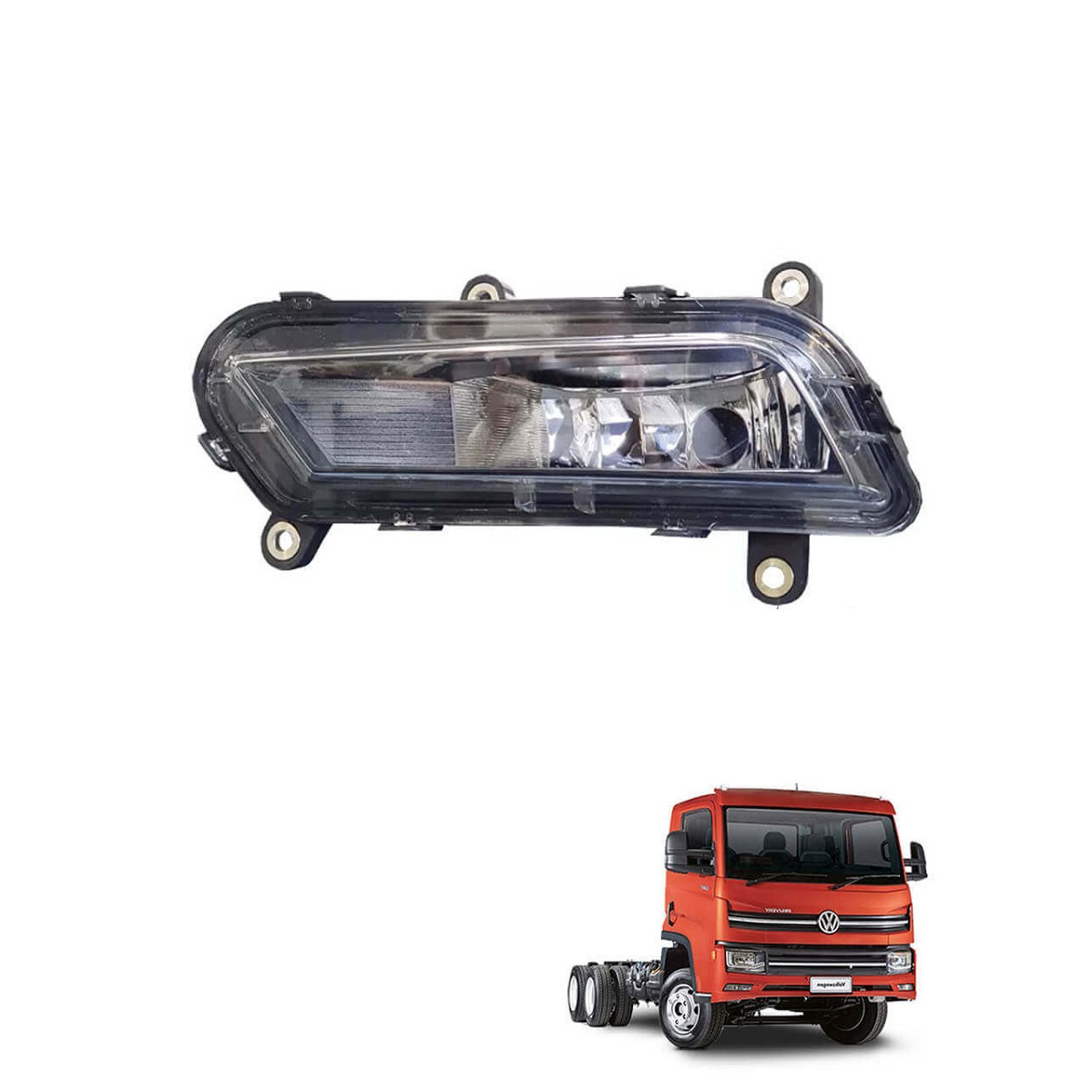Farol Auxiliar Caminhão Volkswagen, Delivery após 2017 Lado Direito - 23B941206A