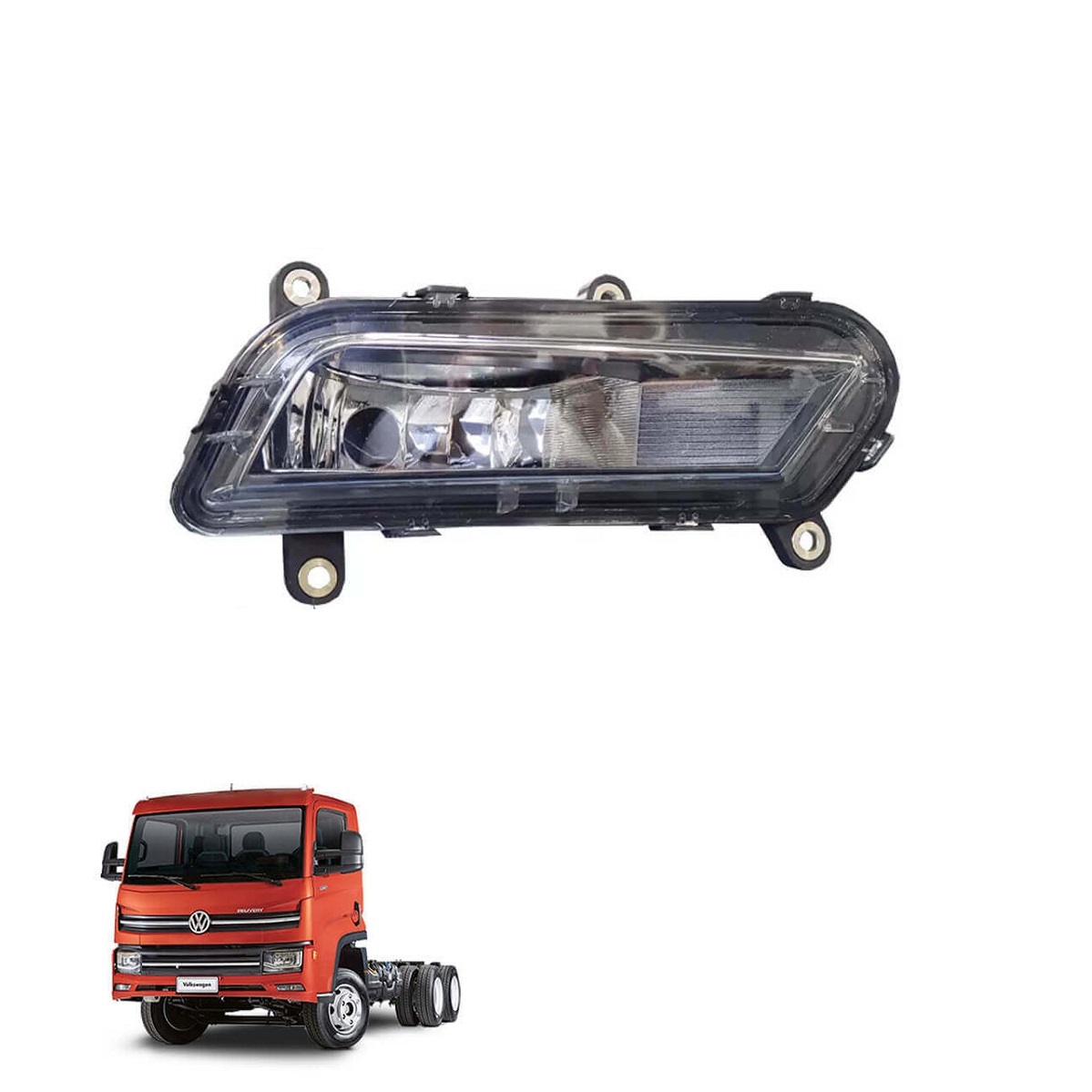 Farol Auxiliar Caminhão Volkswagen, Delivery após 2017 Lado Esquerdo - 23B941205A