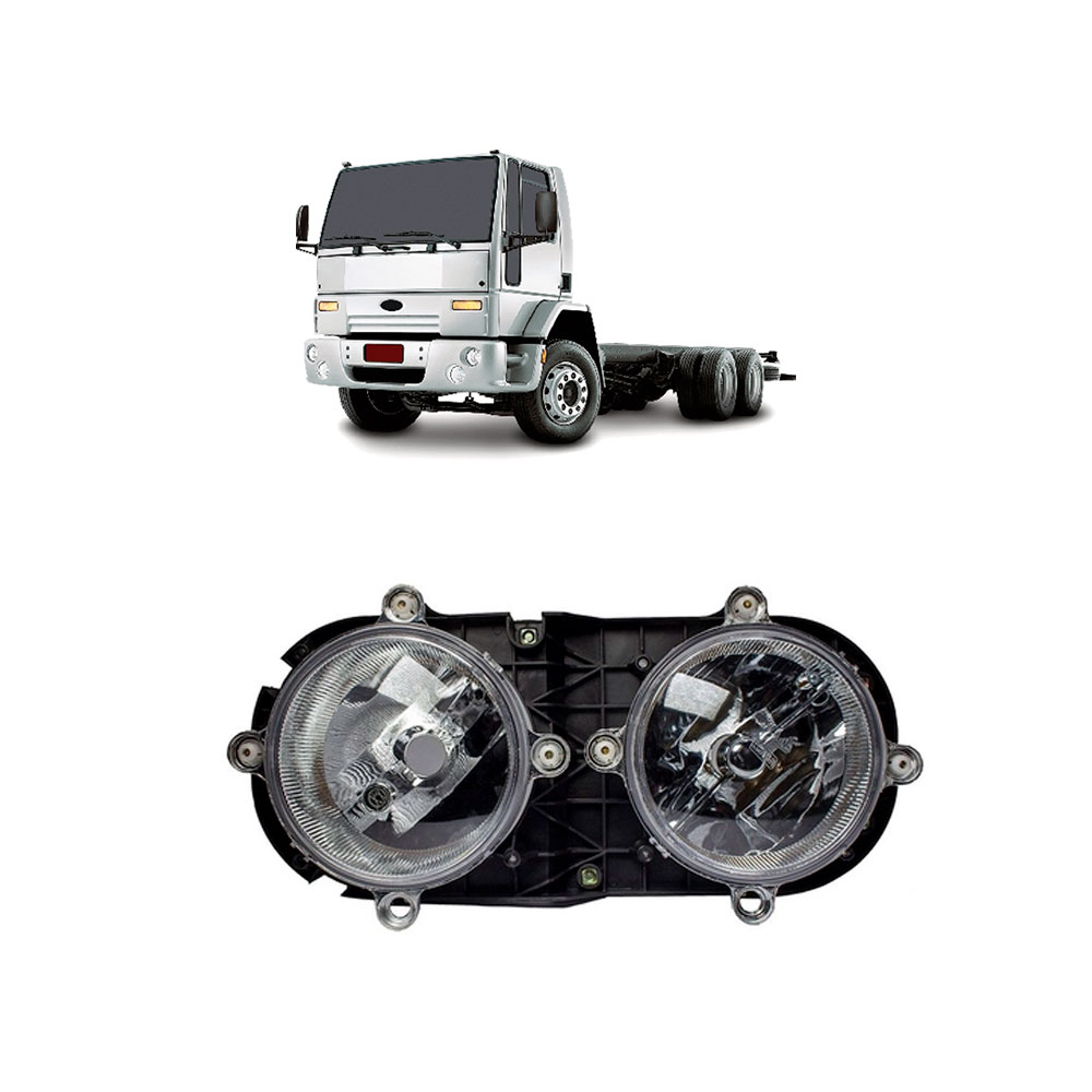 Farol Principal Caminhão Ford Cargo Parachoque Diagonal Lado Esquerdo (F-161)