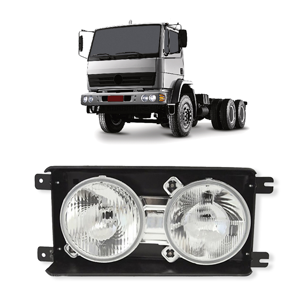 Farol Caminhão Mercedes-Benz 1214 Atron Após 2000 Lado Direito (F-146LD)