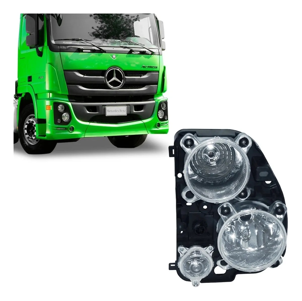 Farol Caminhão Mercedes-Benz Actros Após 2016 Lado Direito - 9438206861