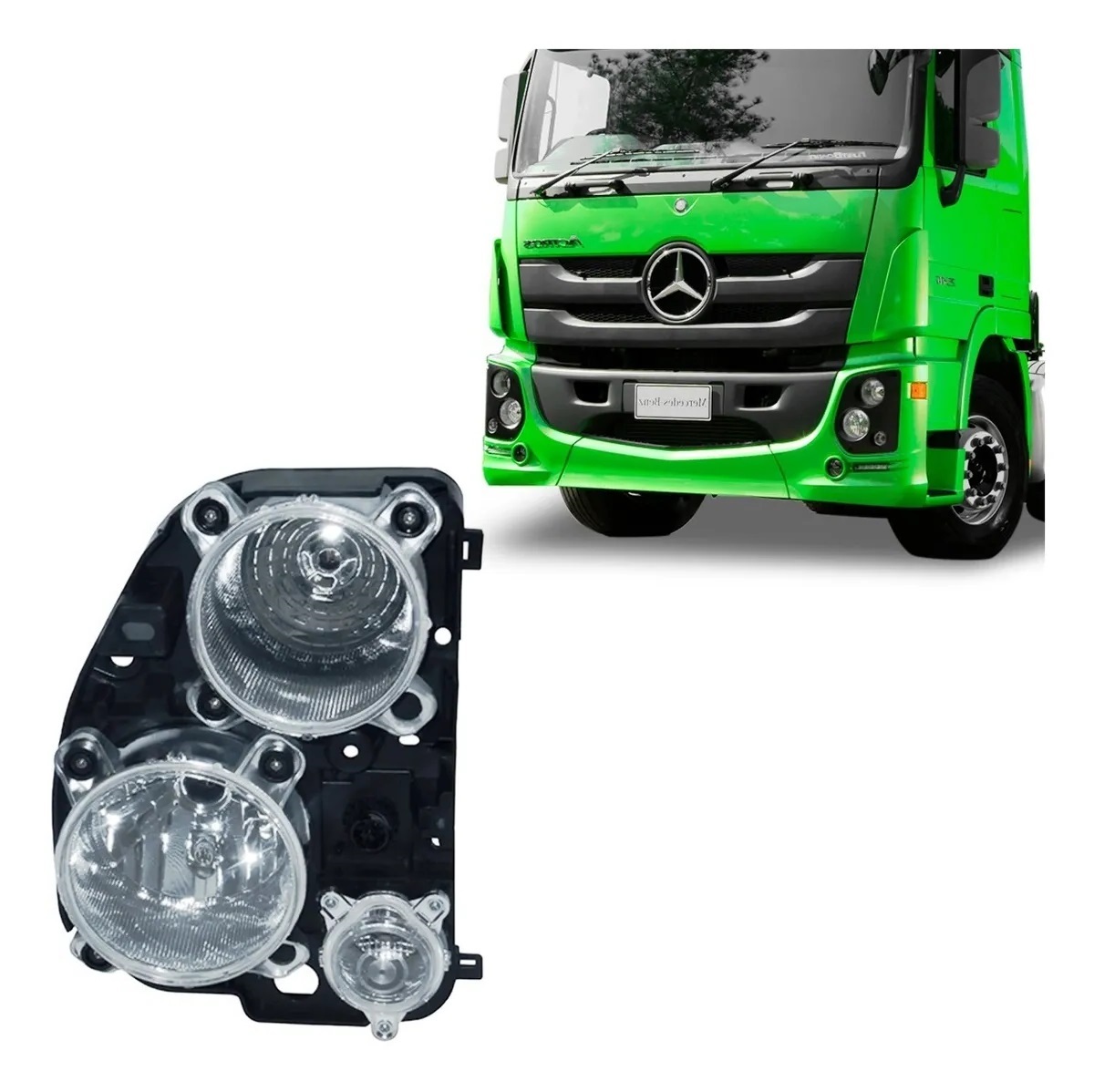 Farol Caminhão Mercedes-Benz Actros Após 2016 Lado Esquerdo - 9438206761