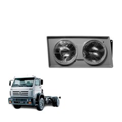 Farol Principal Caminhão Volkswagen Worker Titan Após 2000 Lado Direito Cinza Farol Principal Caminhão Volkswagen Worker Titan Após 2000 Lado Direito Cinza