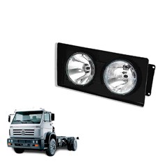 Farol Principal Caminhão Volkswagen Worker Titan Após 2000 Lado Direito Preto -  (F-180)