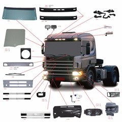 Farol Auxiliar Caminhão Scania Série 4 Lado Esquerdo (Com Soquete) - 1358831