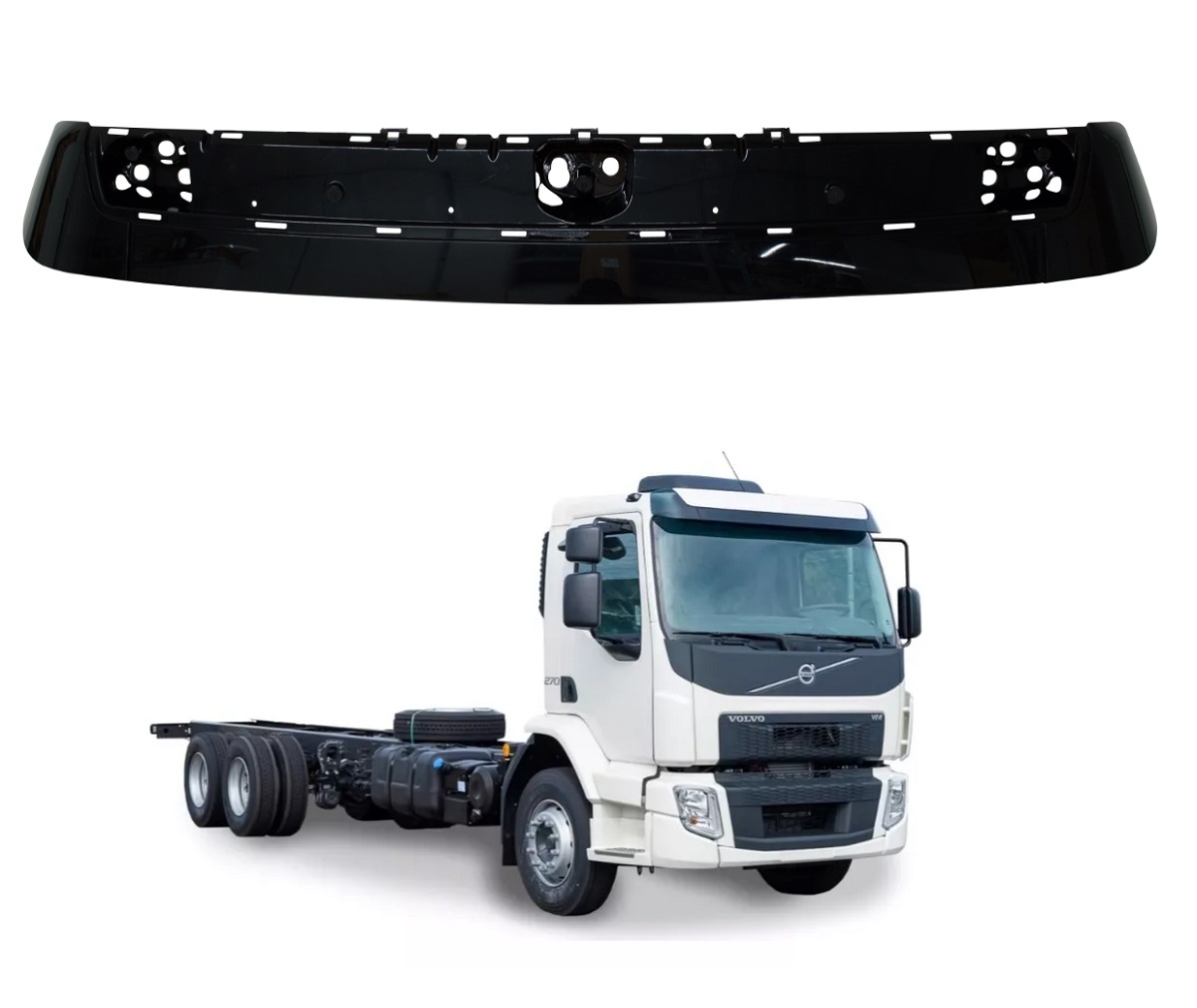 Lâmina Tapa Sol Caminhão Volvo VM Após 2019 Acrílico - 84466459
