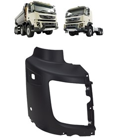 Moldura Farol Caminhão Volvo FM de 2011 até 2016 Lado Esquerdo - 21404042