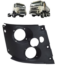 Moldura Interna Farol Caminhão Volvo FM de 2011 até 2016 Lado Direito - 82266416