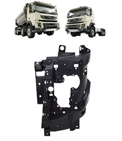 Carcaça Farol Caminhão Volvo FMX de 2011 até 2016 Lado Direito - 82424434