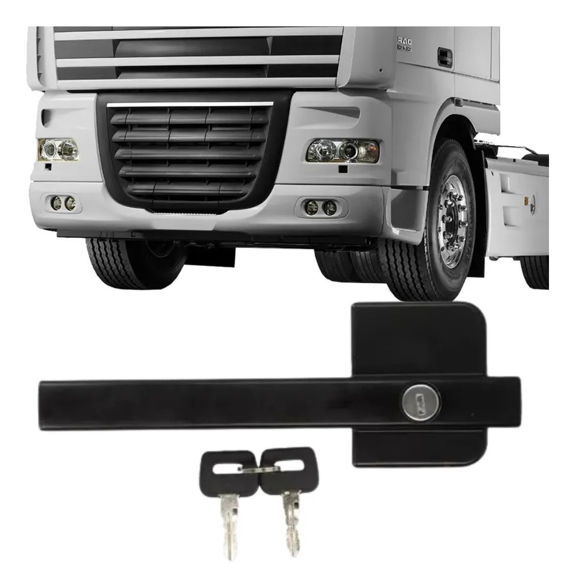Maçaneta Externa Caminhão DAF XF 105 Lado Esquerdo (Com Chaves) - 1305481