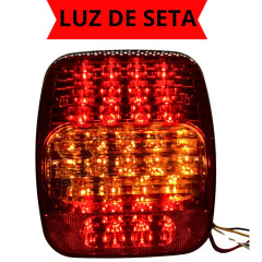 Lanterna Traseira Marmitão, Caminhão Volkswagen, Ford, Jeep (Universal) - LED 12/24 V - Lado Direito ou Lado Esquerdo