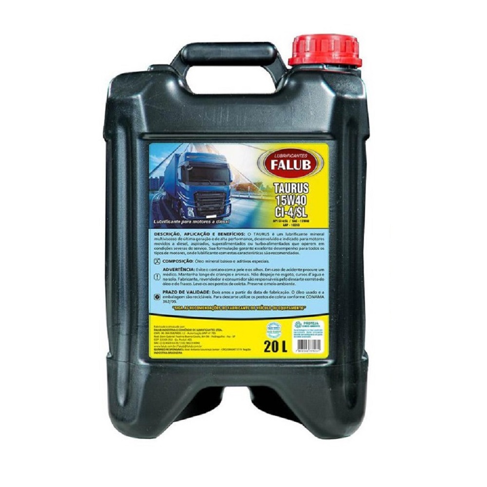 Oleo Lubrificante 15W40 Ci4 - 20 Litros