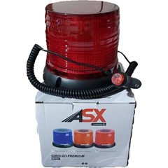 Giroflex, Giroled 60 LED's 12/24v - Magnético - Vermelho (ASX6057)