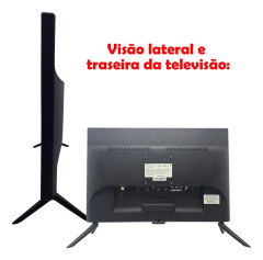Smart TV para Caminhão 24” 12v 24v WiFi Android 12 Ônibus Motorhome - Climatizar