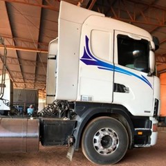 Faixa Adesivo Para Scania 2008 Adesivo Lateral Decorativo Azul